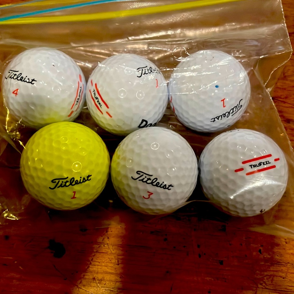 Titleist Used Golf Balls Bundle 6 Trufeel